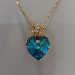 18K GOLD PLATED HEART PENDANT NECKLACE